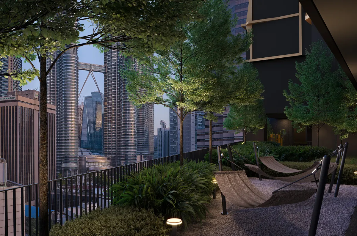 吊床區示意圖